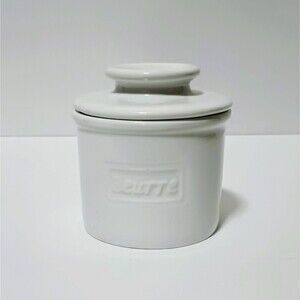 BUTTER BELL CROCK  Glossy French White The Original L.Tremain  2010